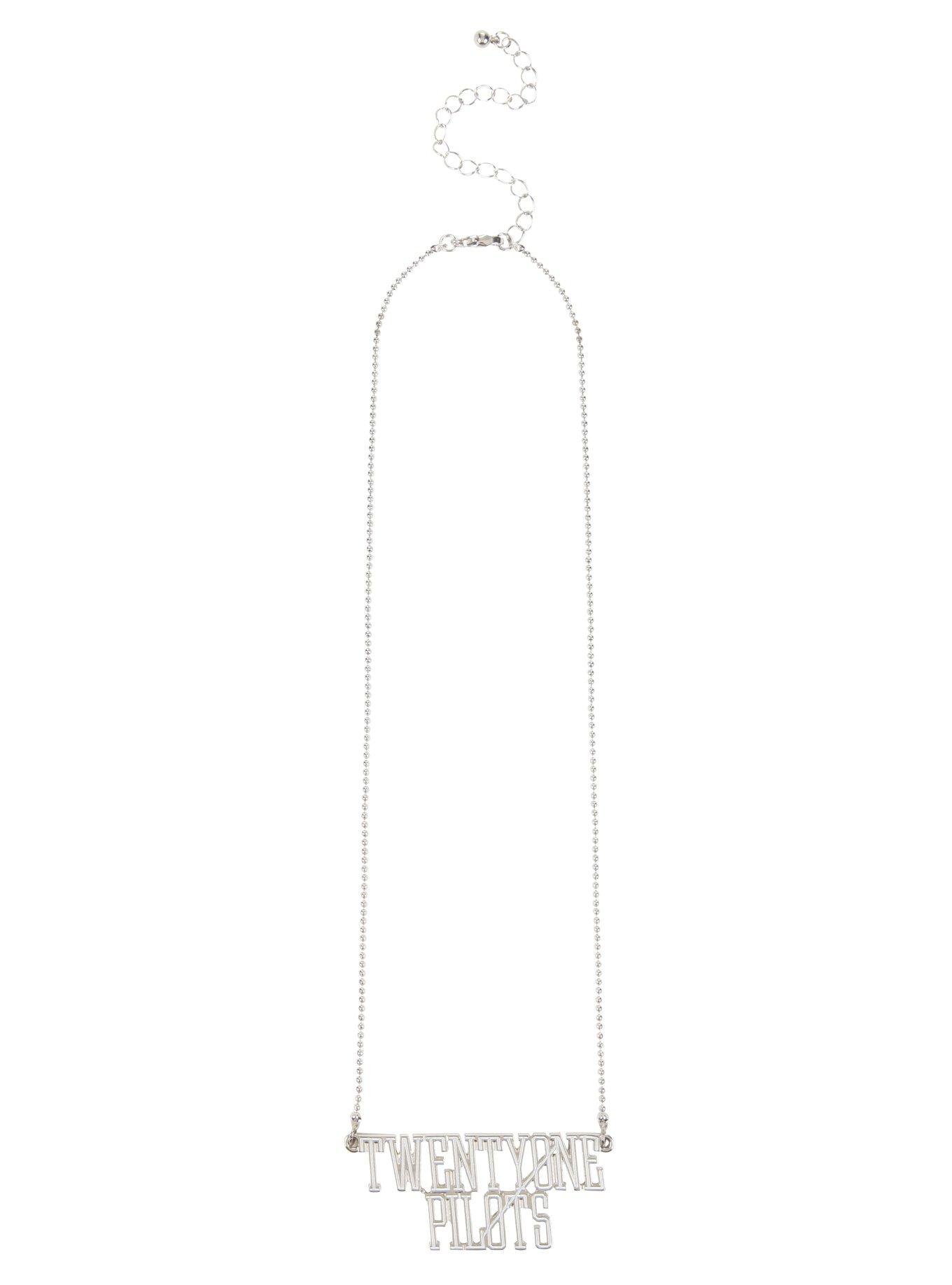 Twenty One Pilots Logo Nameplate Necklace, , alternate