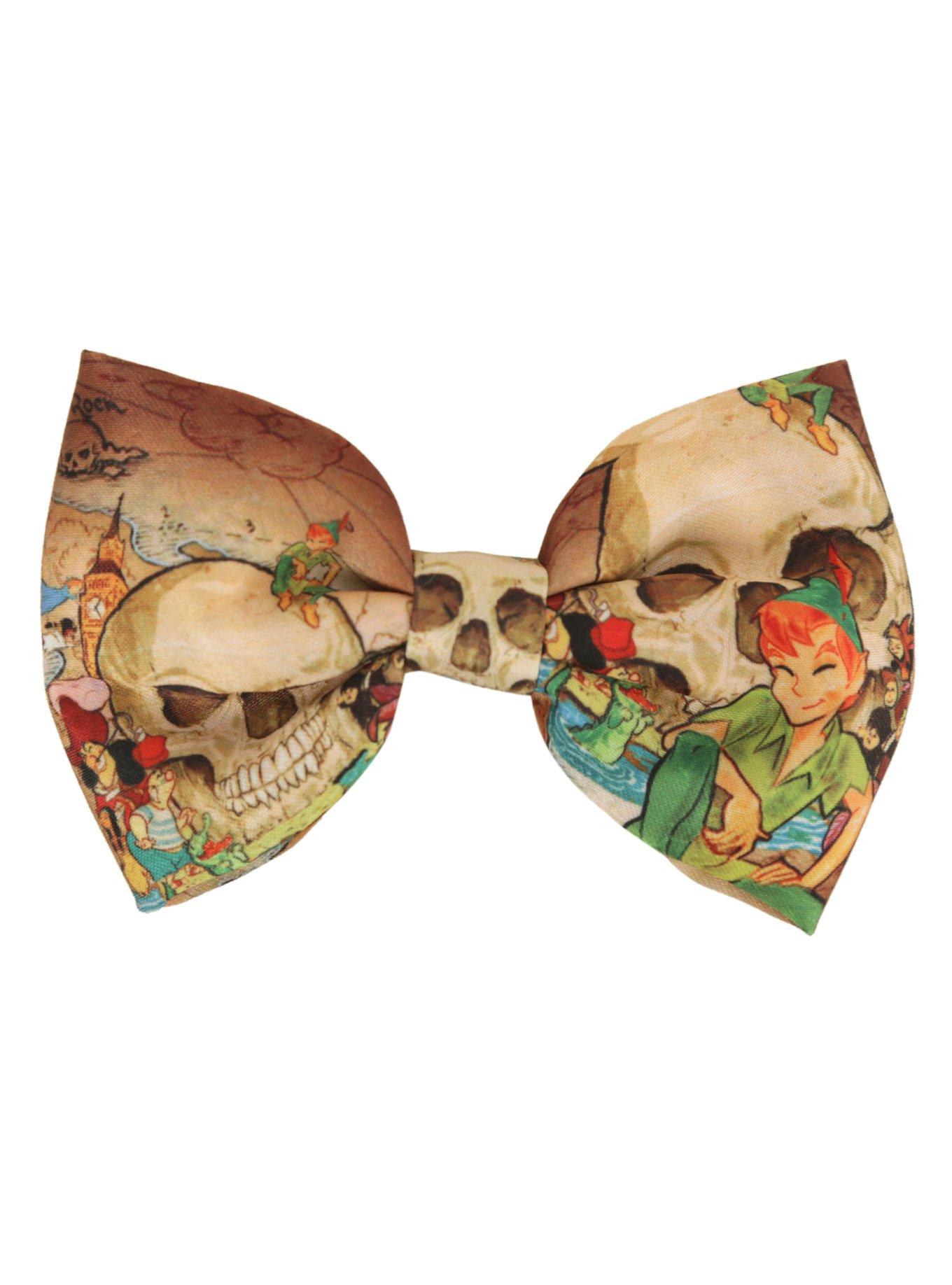 Disney Peter Pan Skull Rock Hair Bow, , alternate