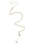 Burnished Gold Hourglass Long Necklace, , alternate