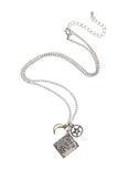 Book Of Spells Charm Necklace, , alternate