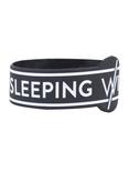 Sleeping With Sirens Logo Die-Cut Rubber Bracelet, , alternate