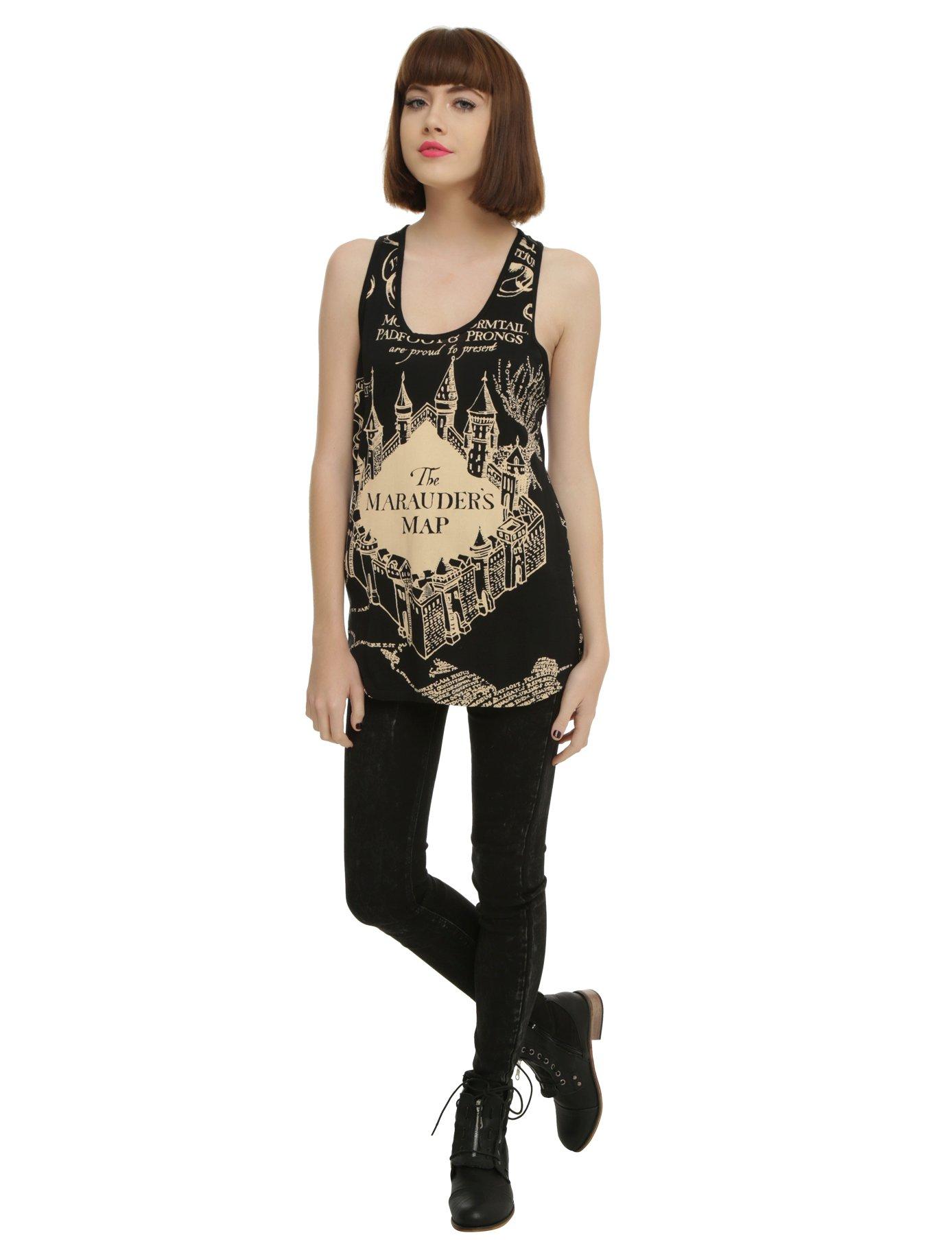 Harry Potter Marauder's Map Girls Tank Top, , alternate