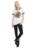 All Time Low Floral Logo Girls Ringer T-Shirt, , alternate
