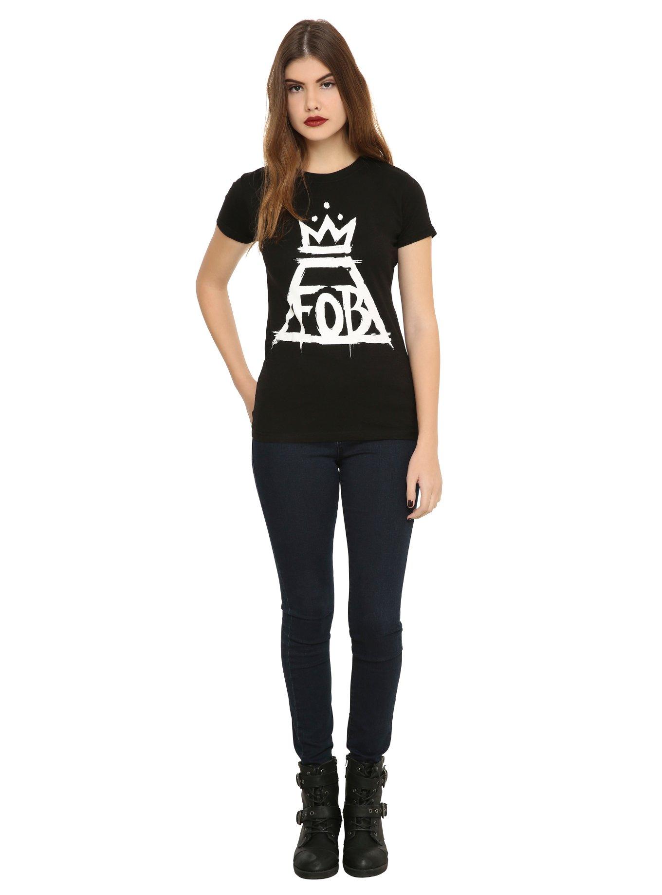 Fall Out Boy Crown Logo Girls T-Shirt, , alternate