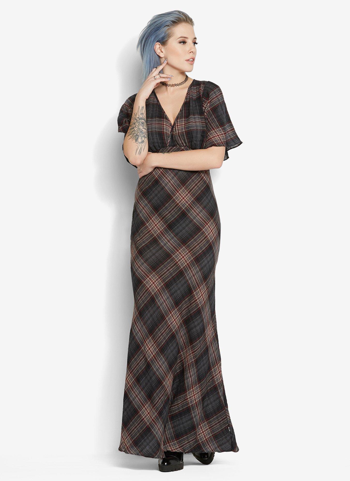 TRIPP Plaid Maxi Dress, , alternate