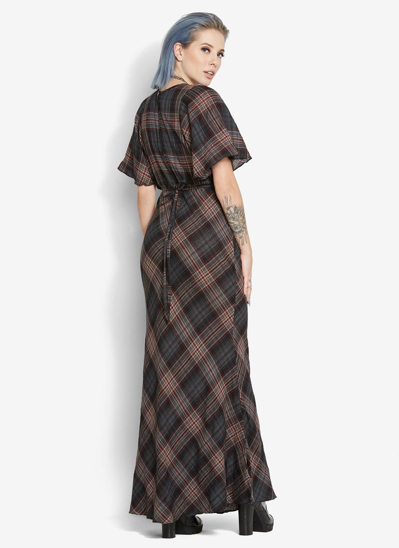 TRIPP Plaid Maxi Dress, , alternate