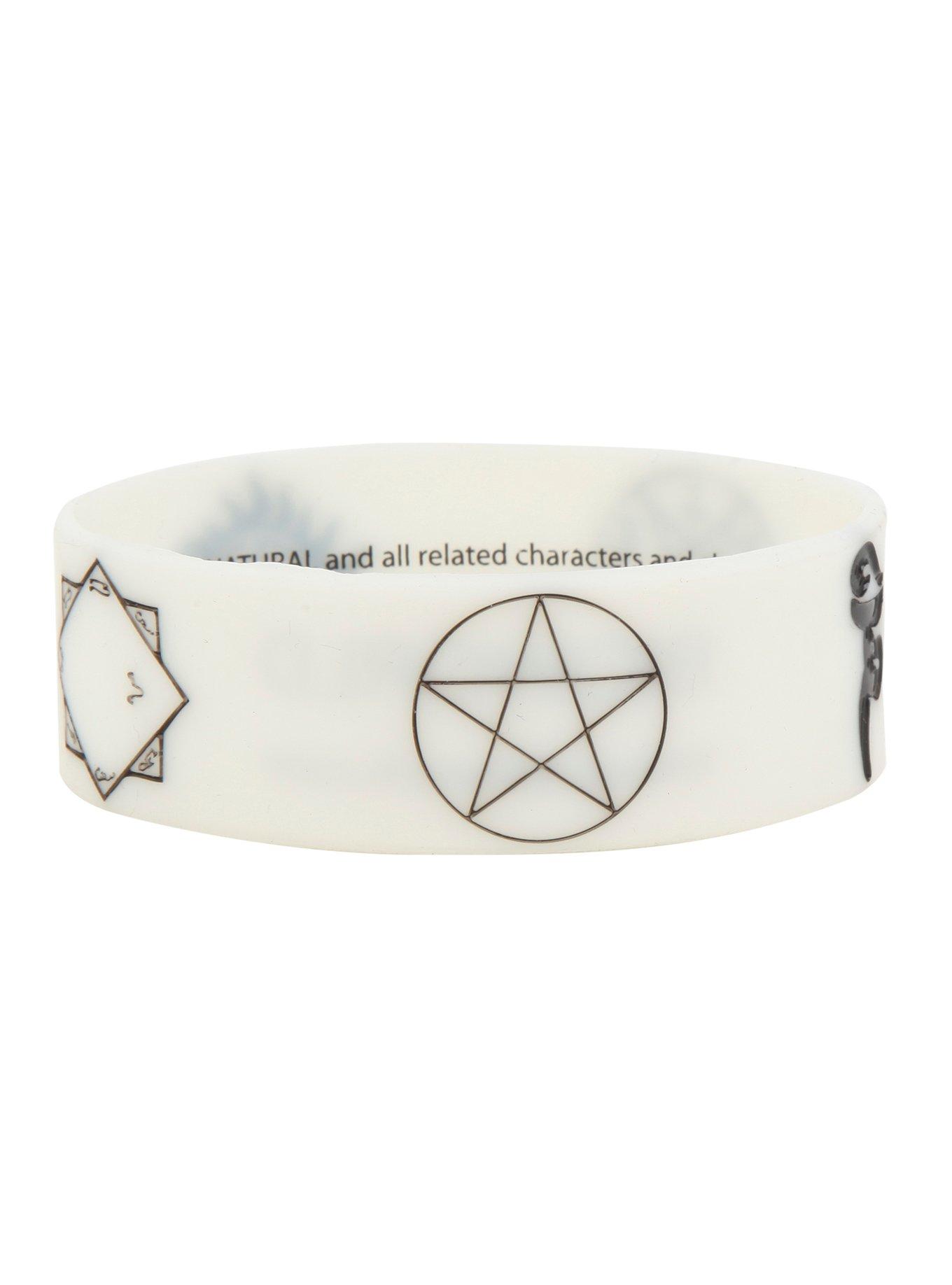 Supernatural Symbols Glow Rubber Bracelet, , alternate