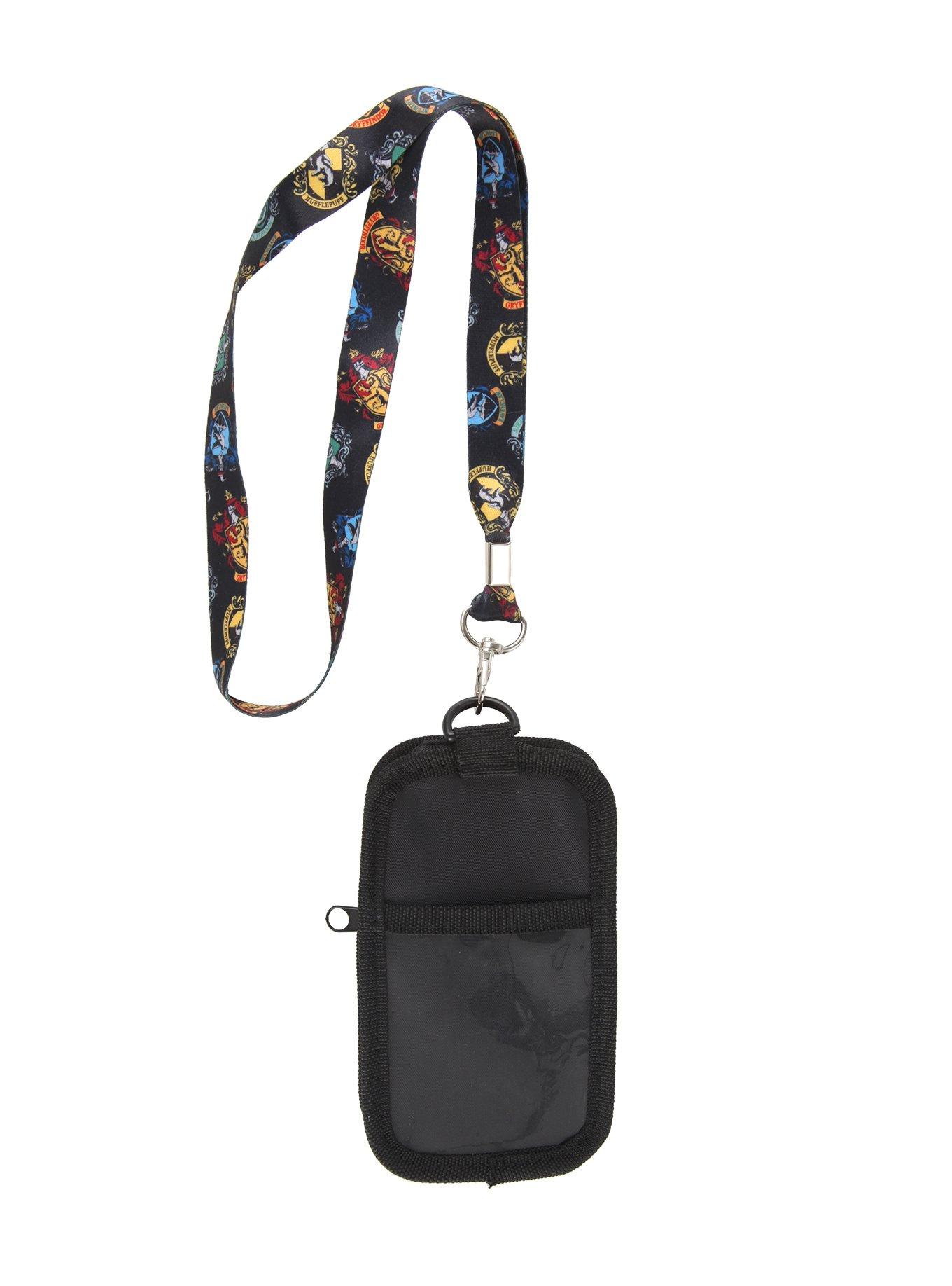 Harry Potter Hogwarts Crests Pouch Lanyard, , alternate