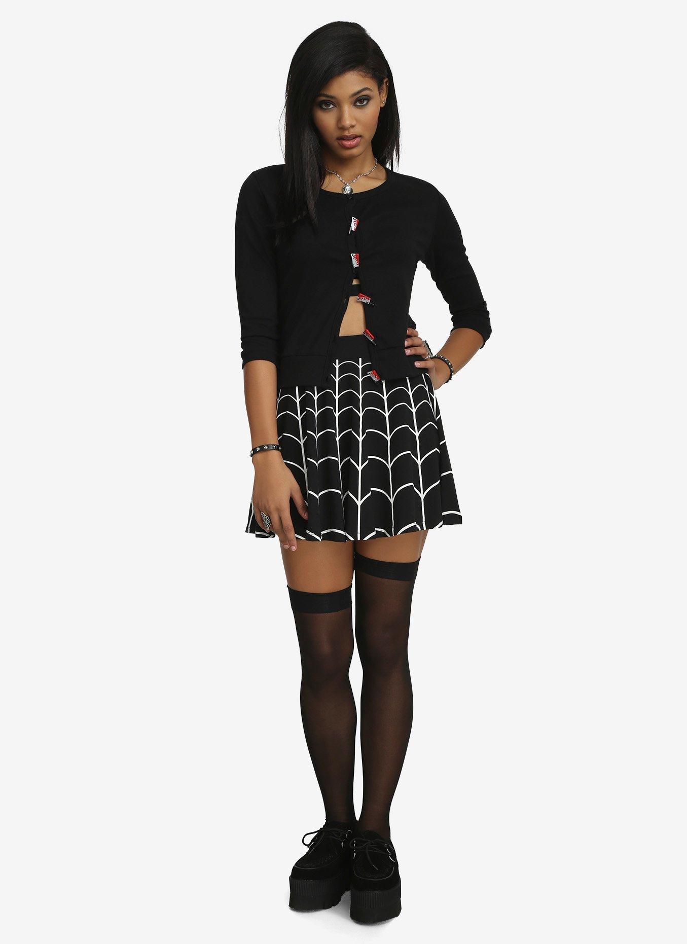Spiderweb Skater Skirt, , alternate