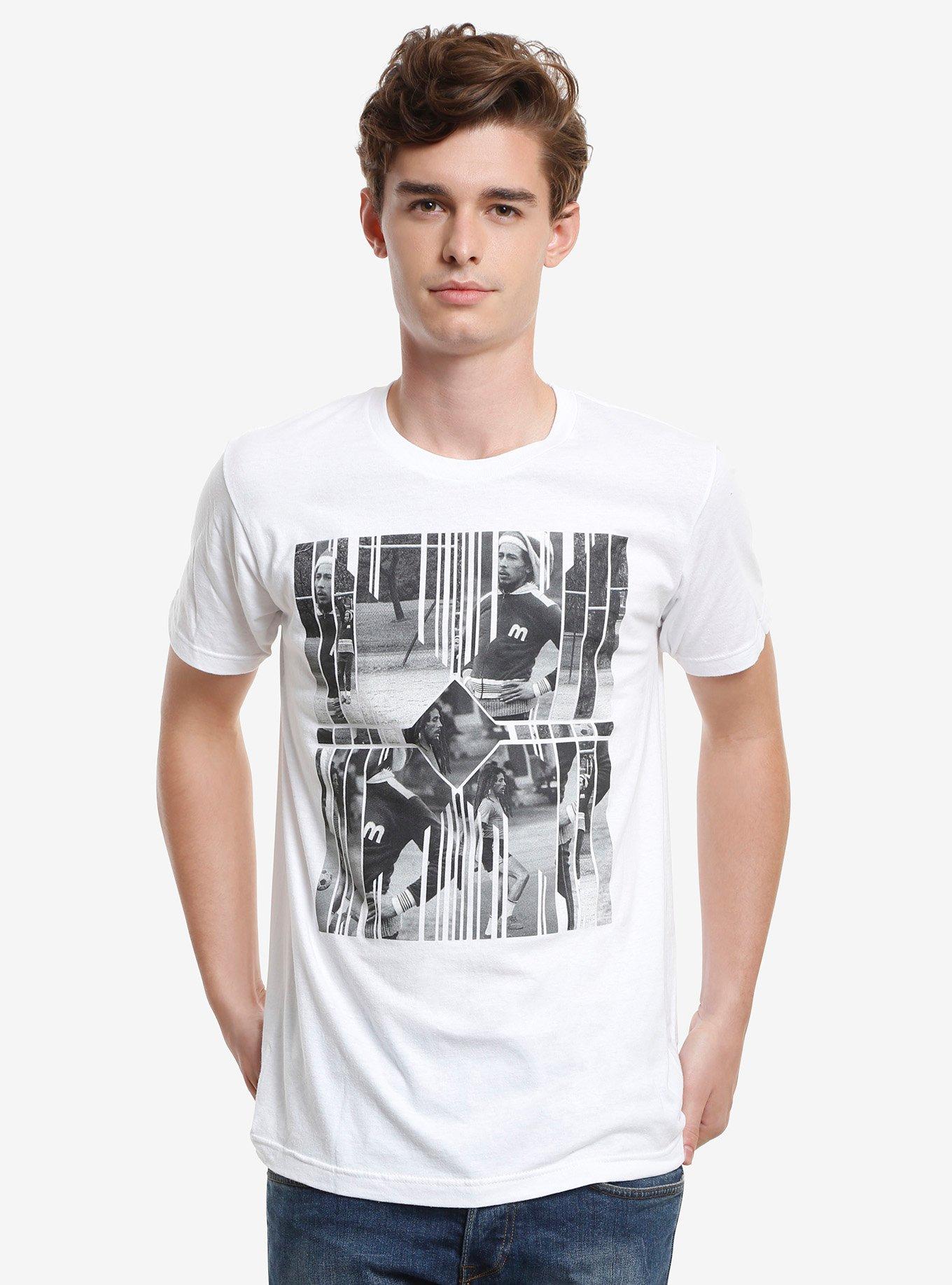 Bob Marley Geometric Collage T-Shirt, , alternate