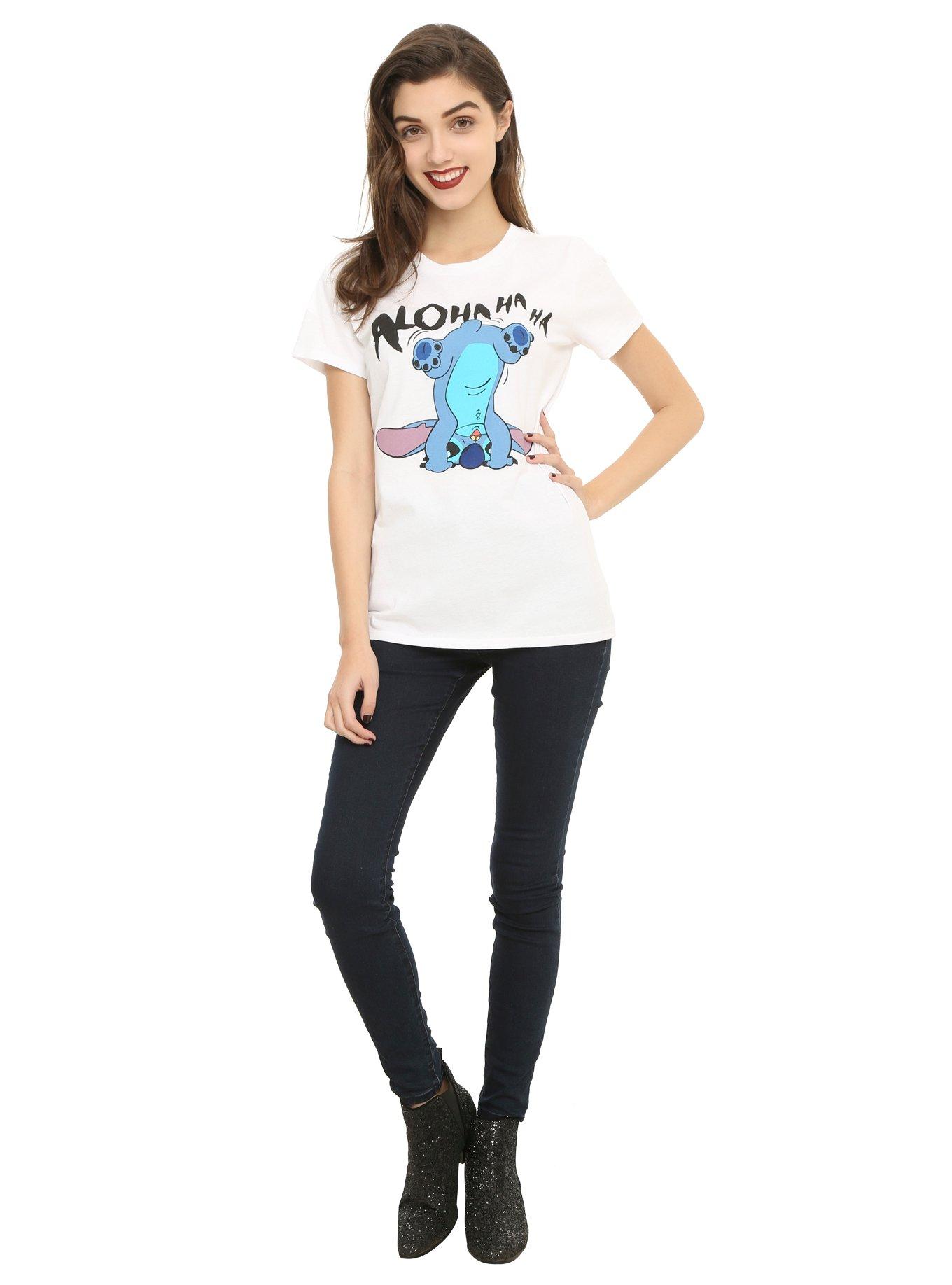 Disney Lilo & Stitch Aloha Ha Ha Girls T-Shirt, , alternate