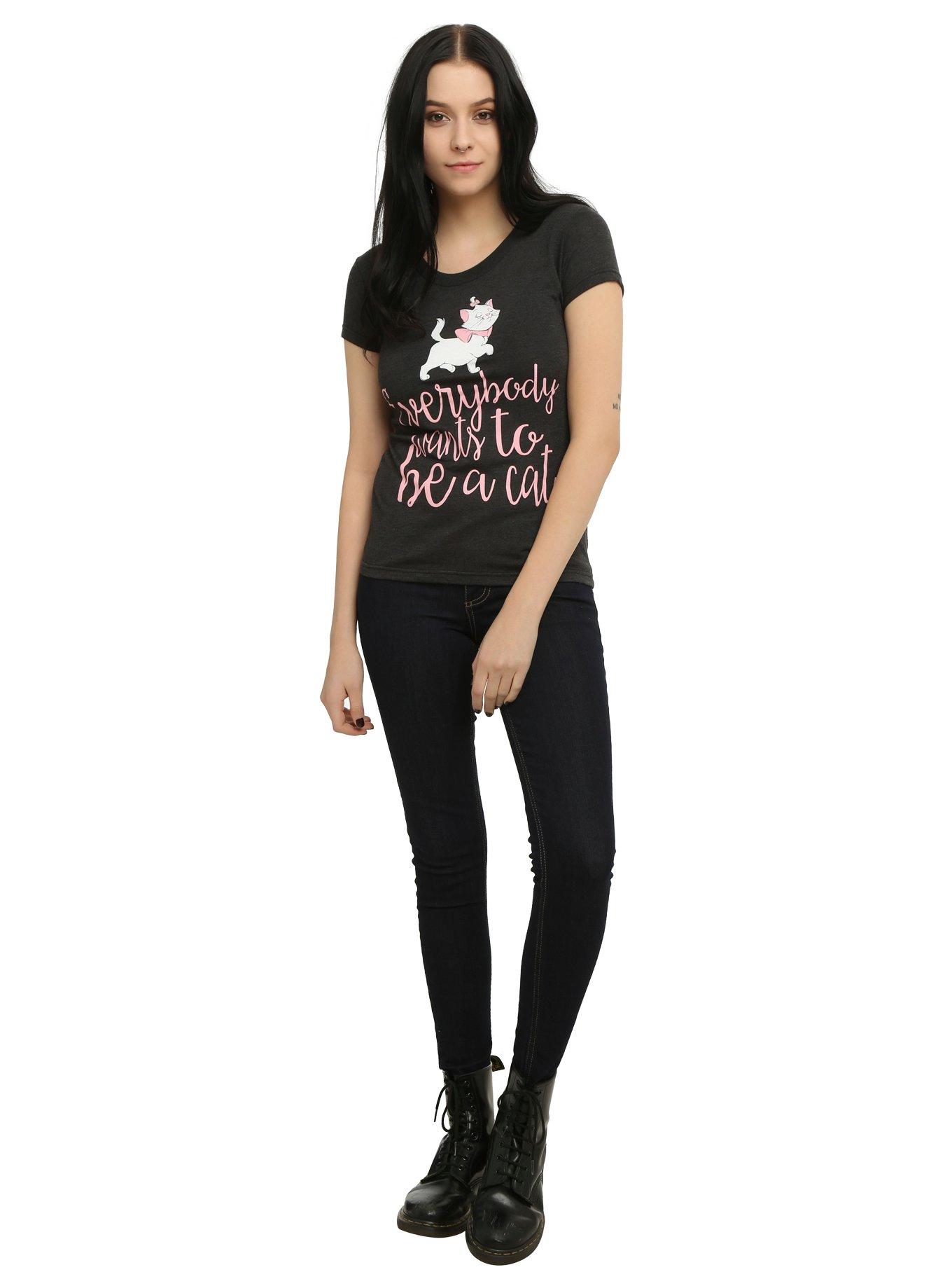 Disney The Aristocats Everybody Wants To Be A Cat Girls T-Shirt, , alternate