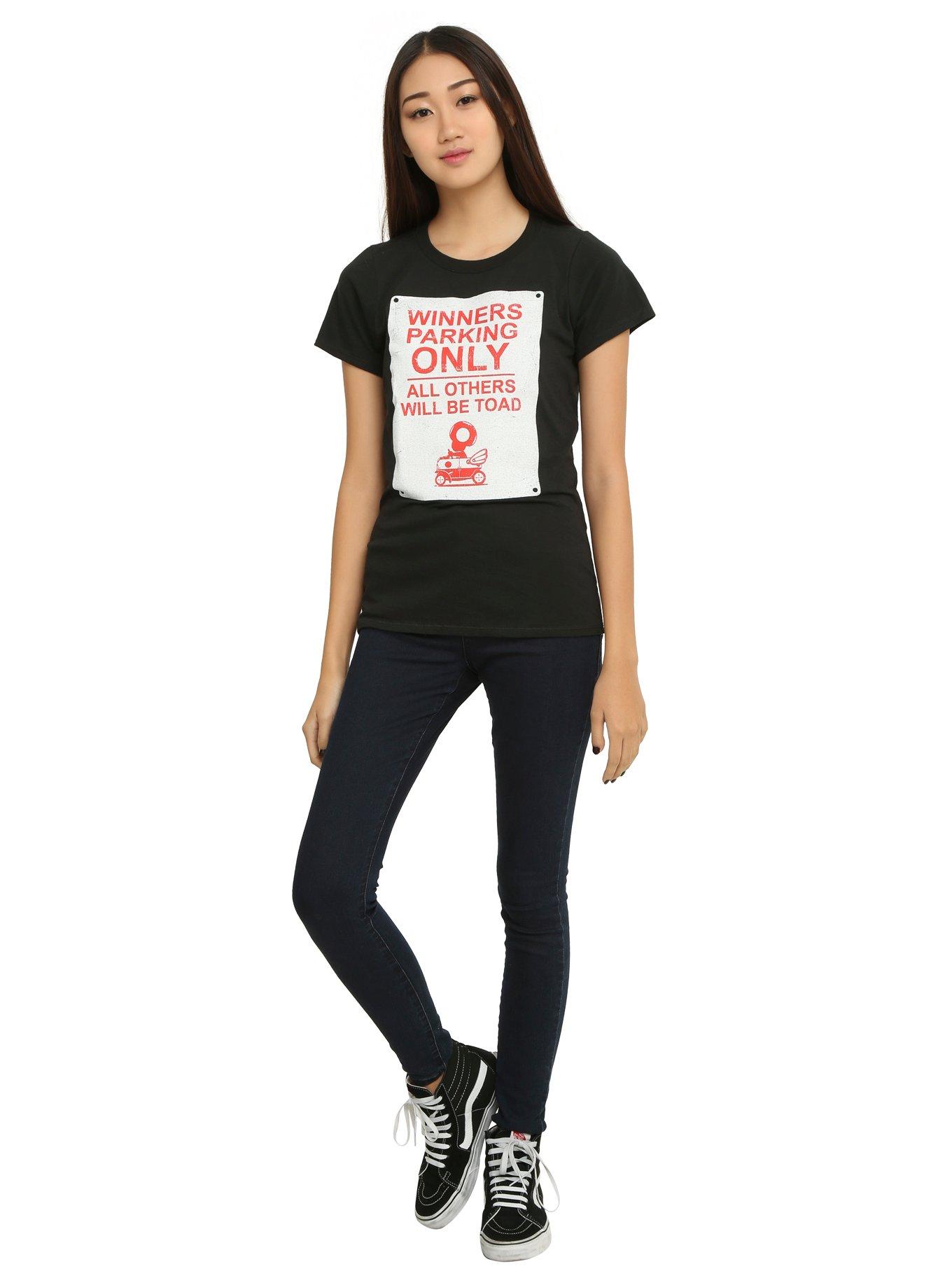 Mario Kart Winners Parking Only Girls T-Shirt, , alternate