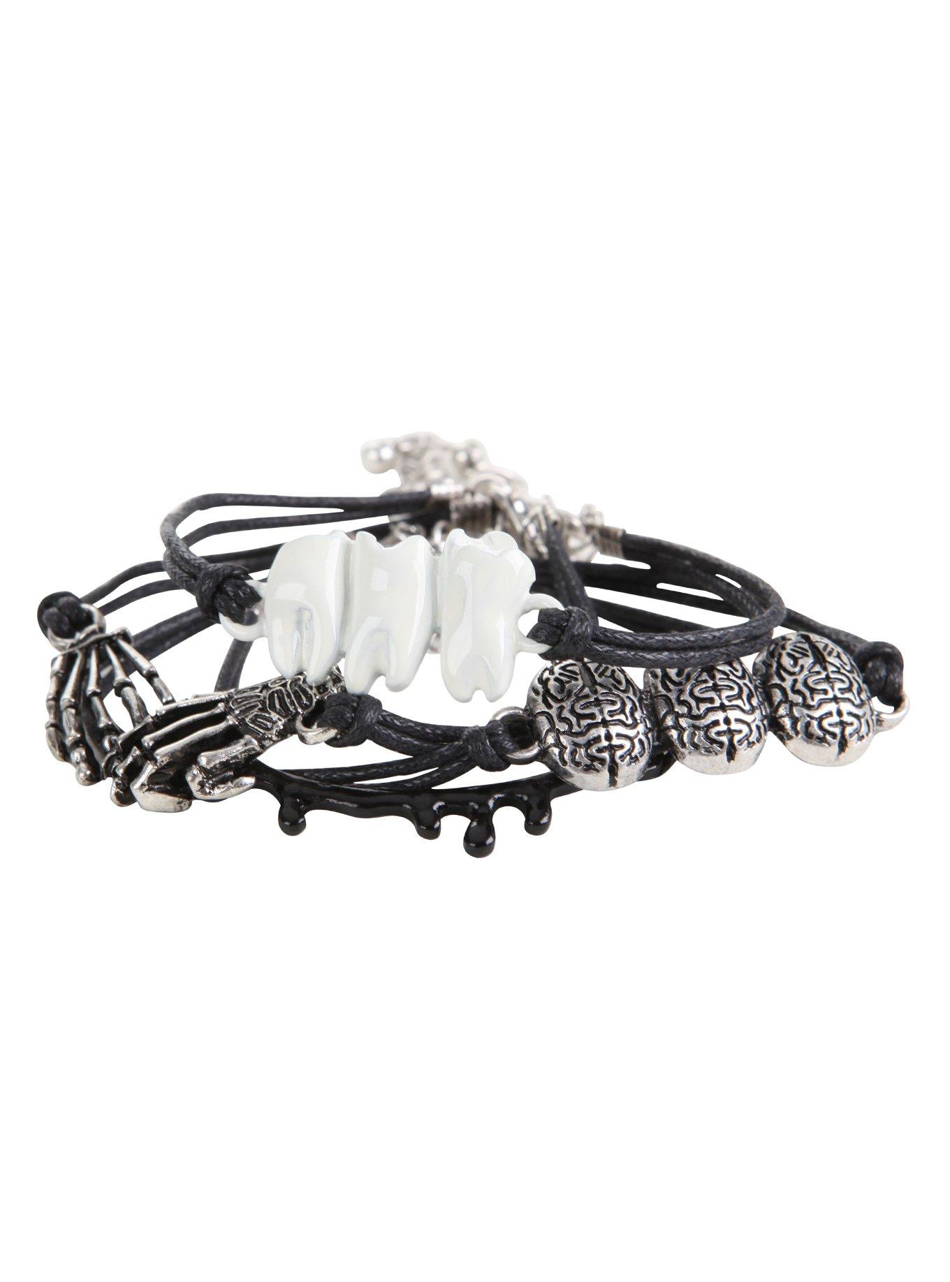 Skeleton Drip Bracelet Set, , alternate