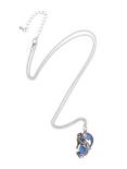 Silver & Blue Glow-In-The-Dark Dragon Necklace, , alternate