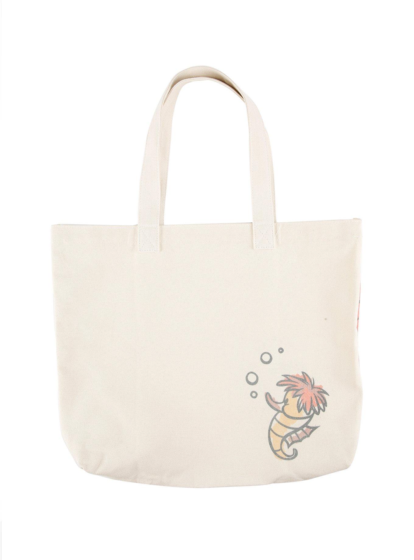 Disney The Little Mermaid Ariel & Flounder Canvas Tote Bag, , alternate