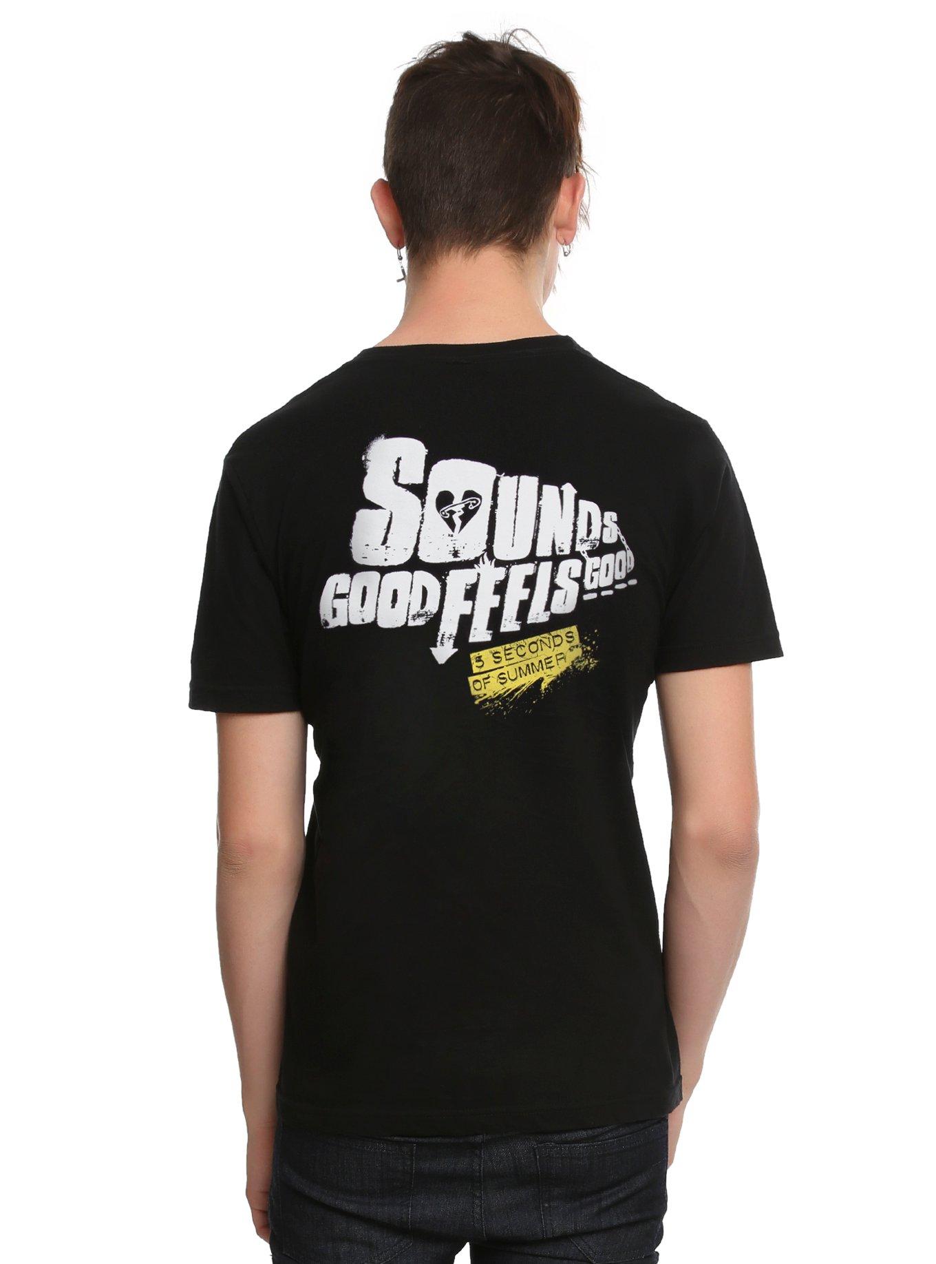 5 Seconds Of Summer Sounds Good Feels Good T-Shirt, , alternate