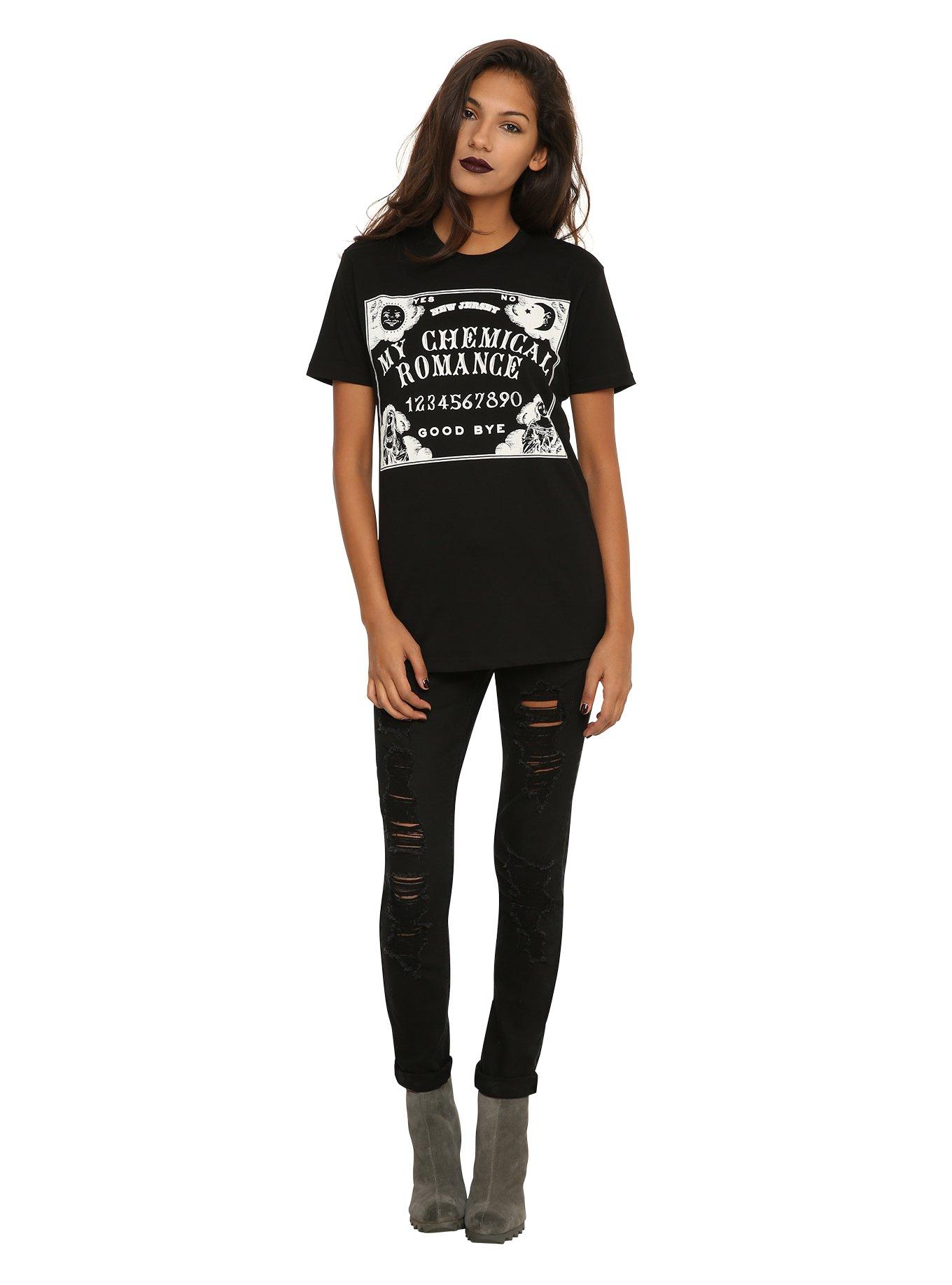My Chemical Romance Spirit Board Girls T-Shirt, BLACK, alternate
