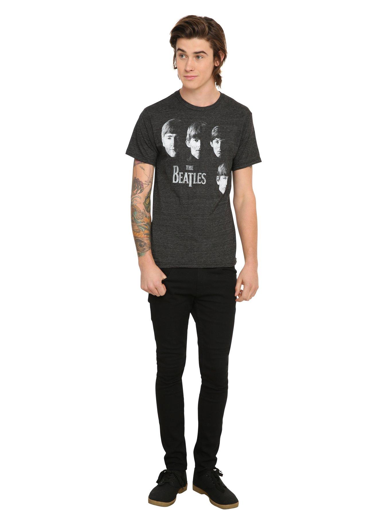 The Beatles Faces Tri-Blend T-Shirt, , alternate