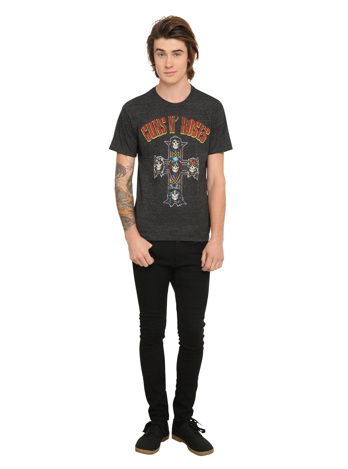 Guns N' Roses Cross Logo T-Shirt, , alternate