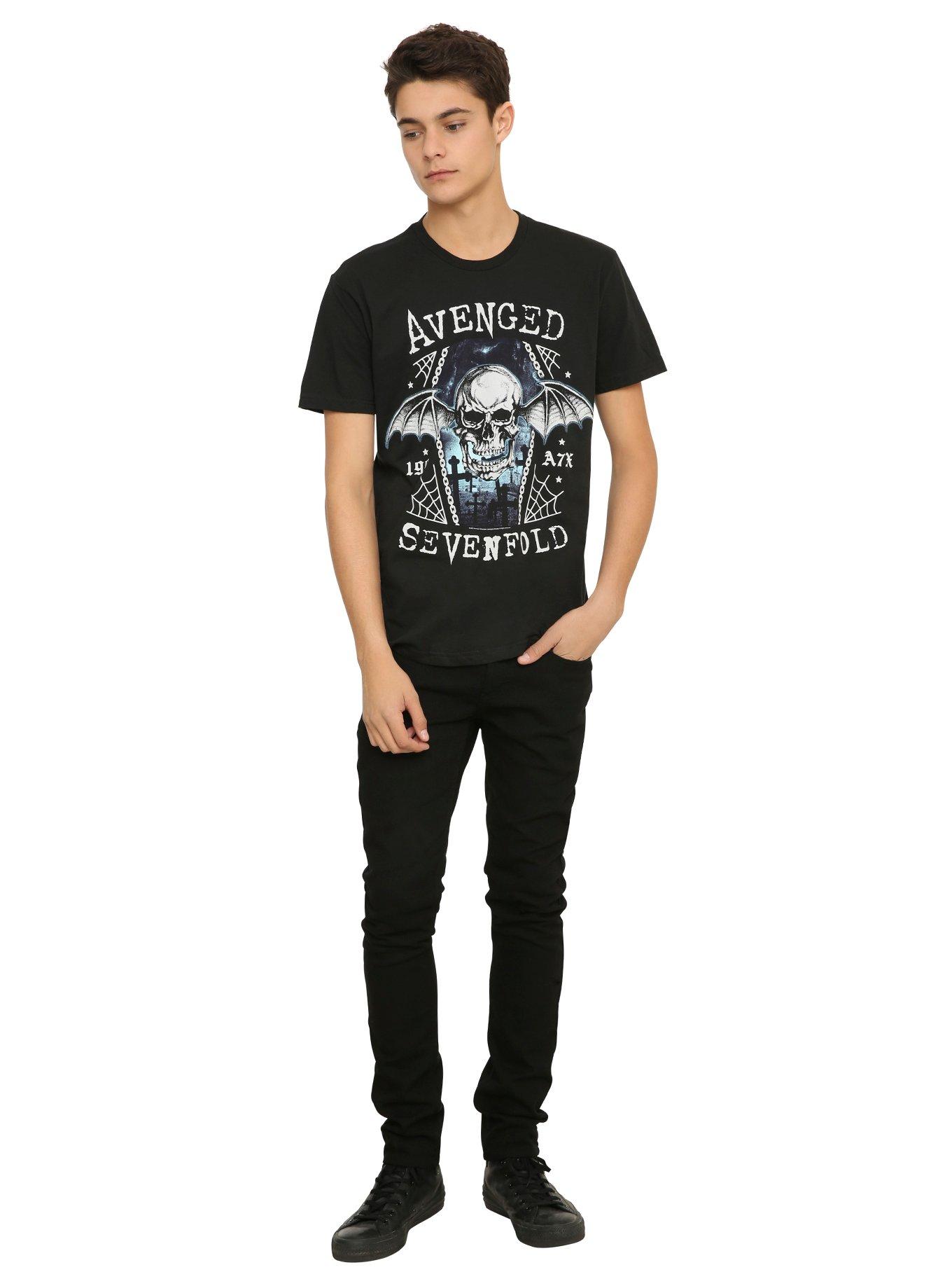 Avenged Sevenfold Death Bat Coffin T-Shirt, , alternate