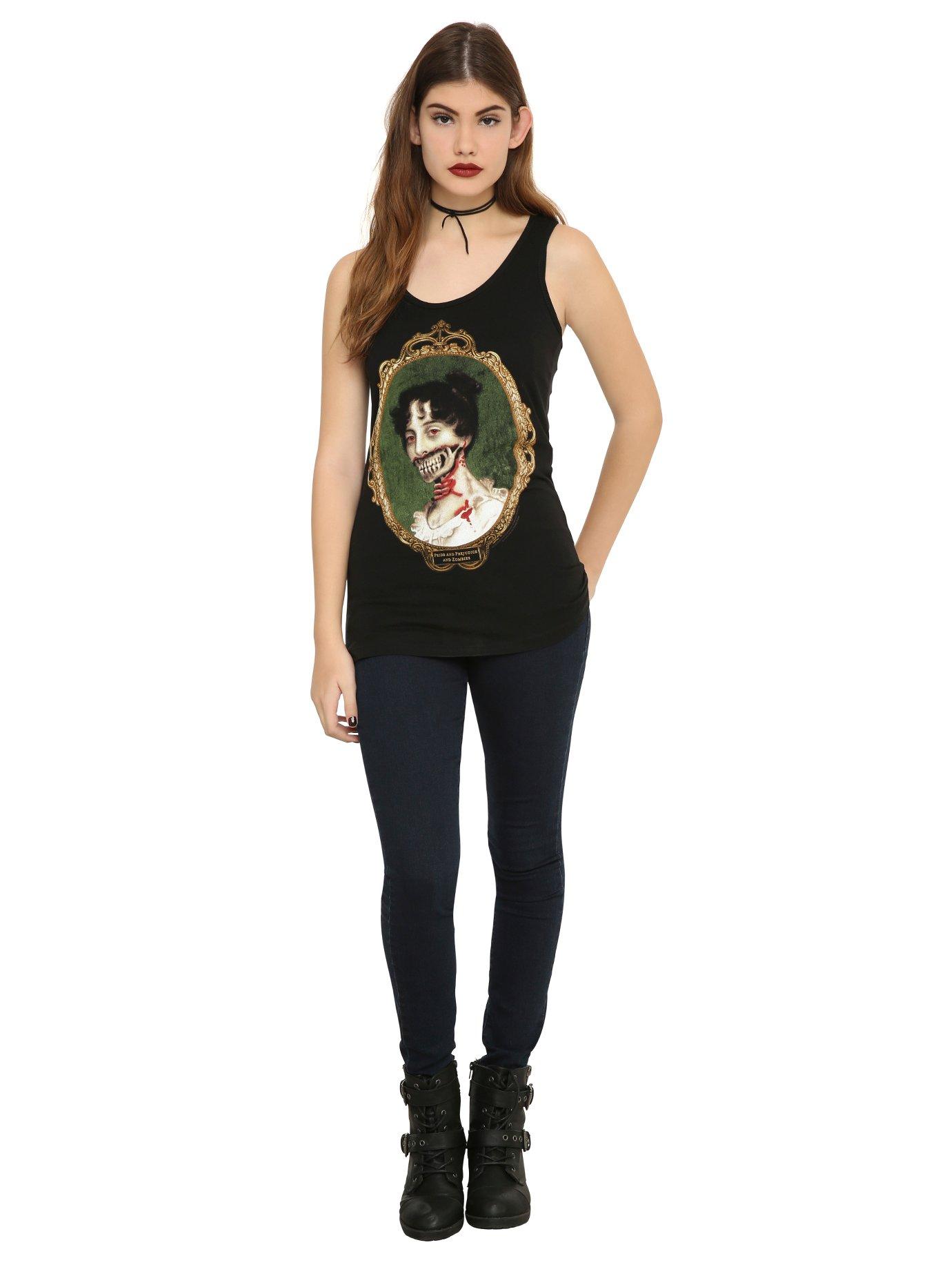 Pride And Prejudice And Zombies Book Girls Tank Top, , alternate