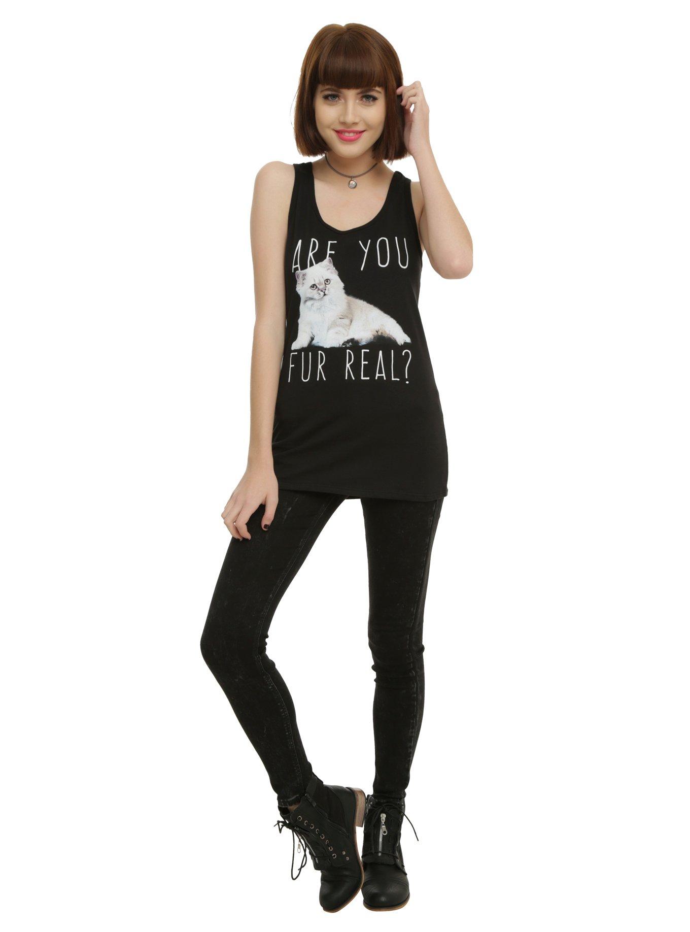 Are You Fur Real Girls Tank Top, , alternate
