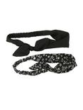 Black & White Star Stretch Bow Headband 2 Pack, , alternate