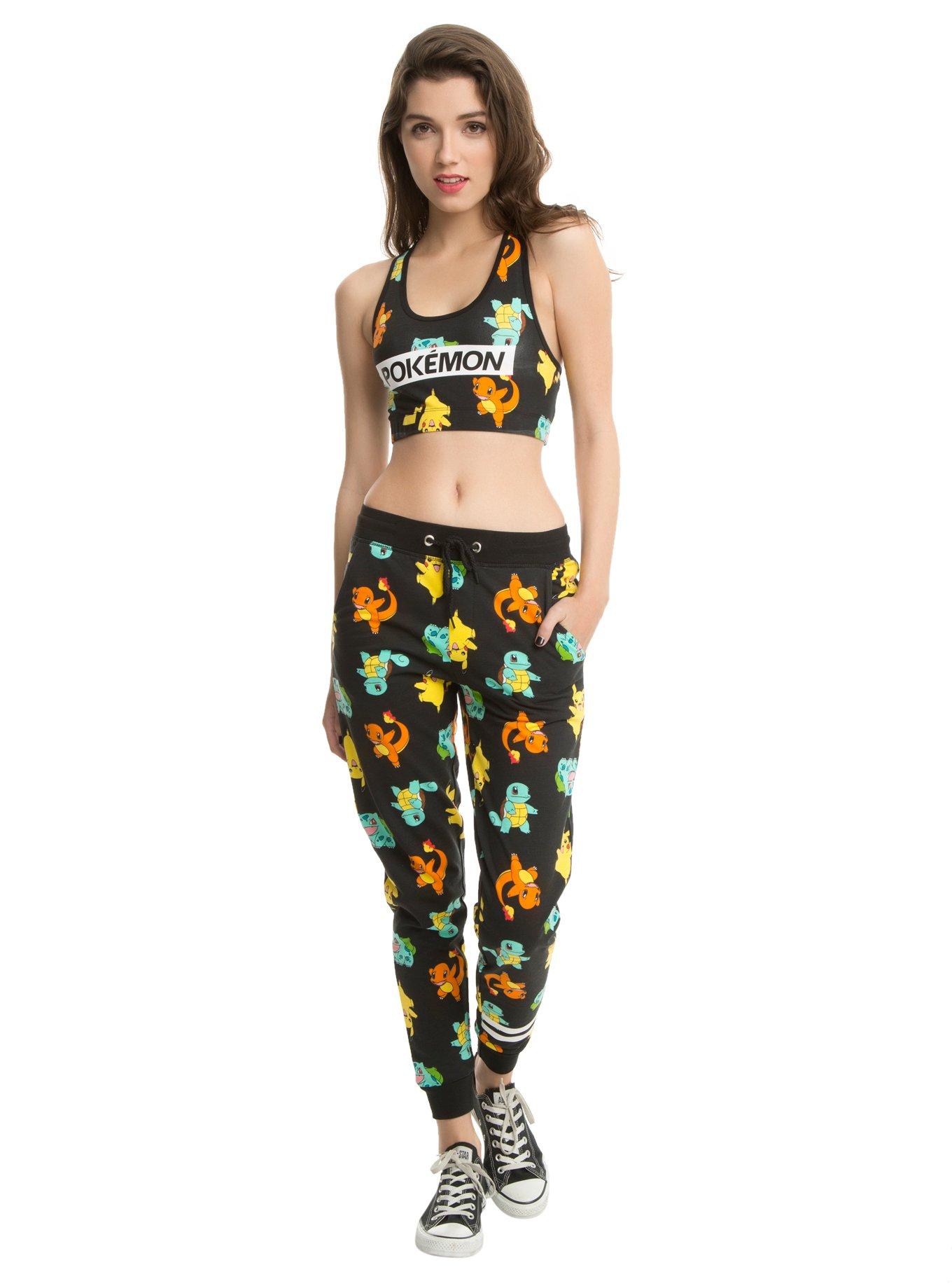 Pokemon Starters Girls Jogger Pants, Hot Topic