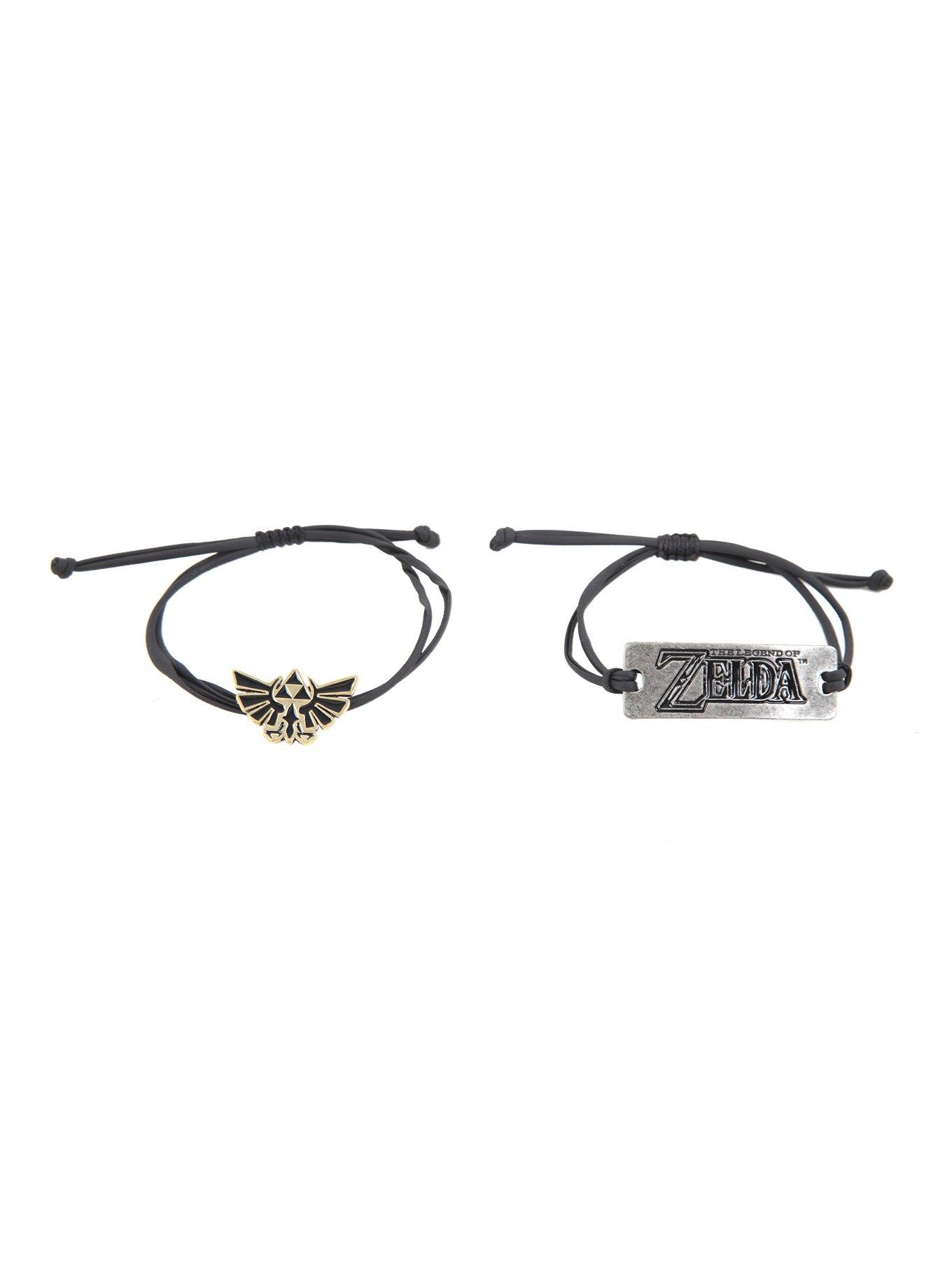 The Legend Of Zelda Triforce & Logo Bracelet Set, , alternate