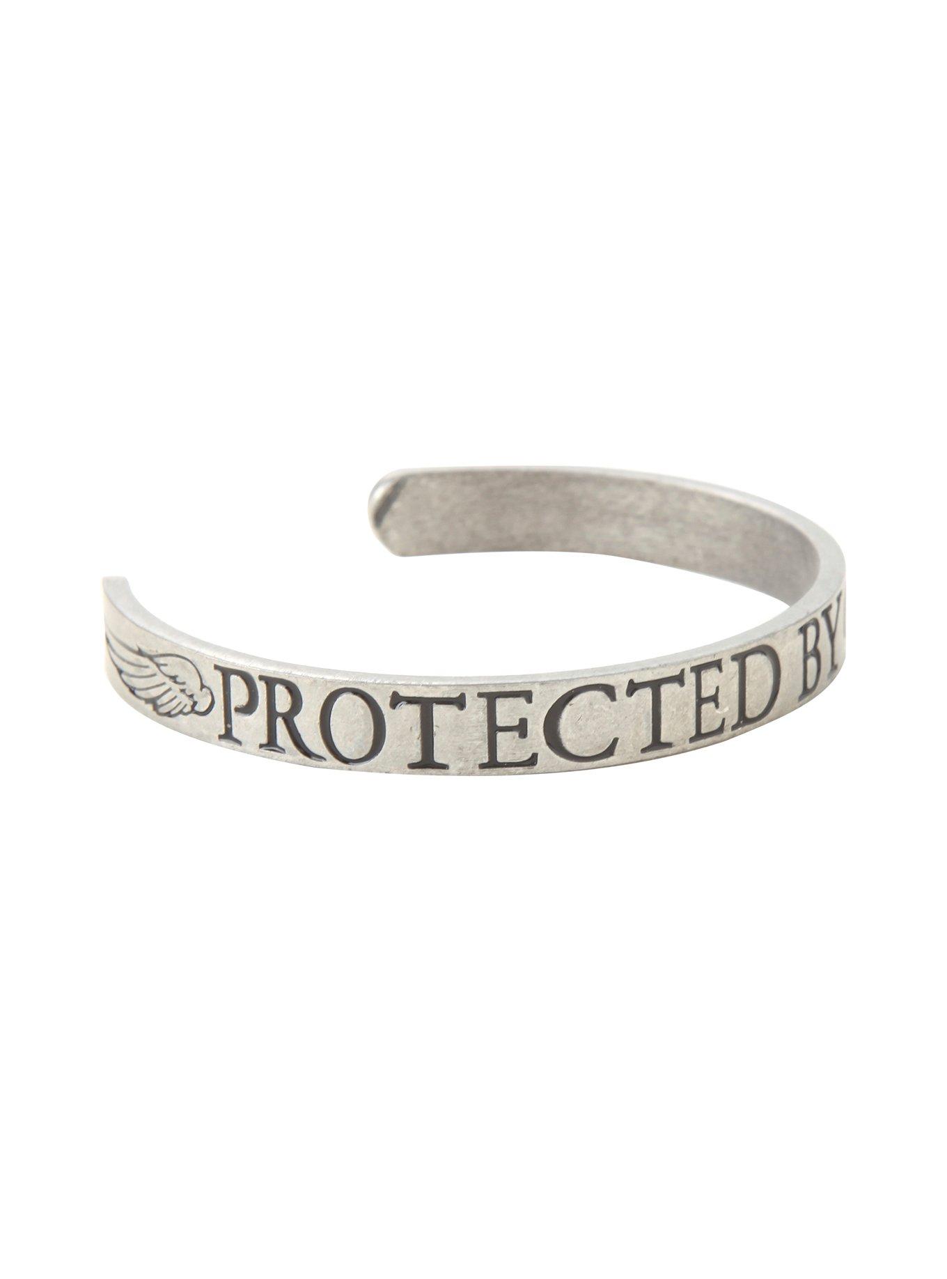 Supernatural Protected By Castiel Cuff Bracelet, , alternate - view 2