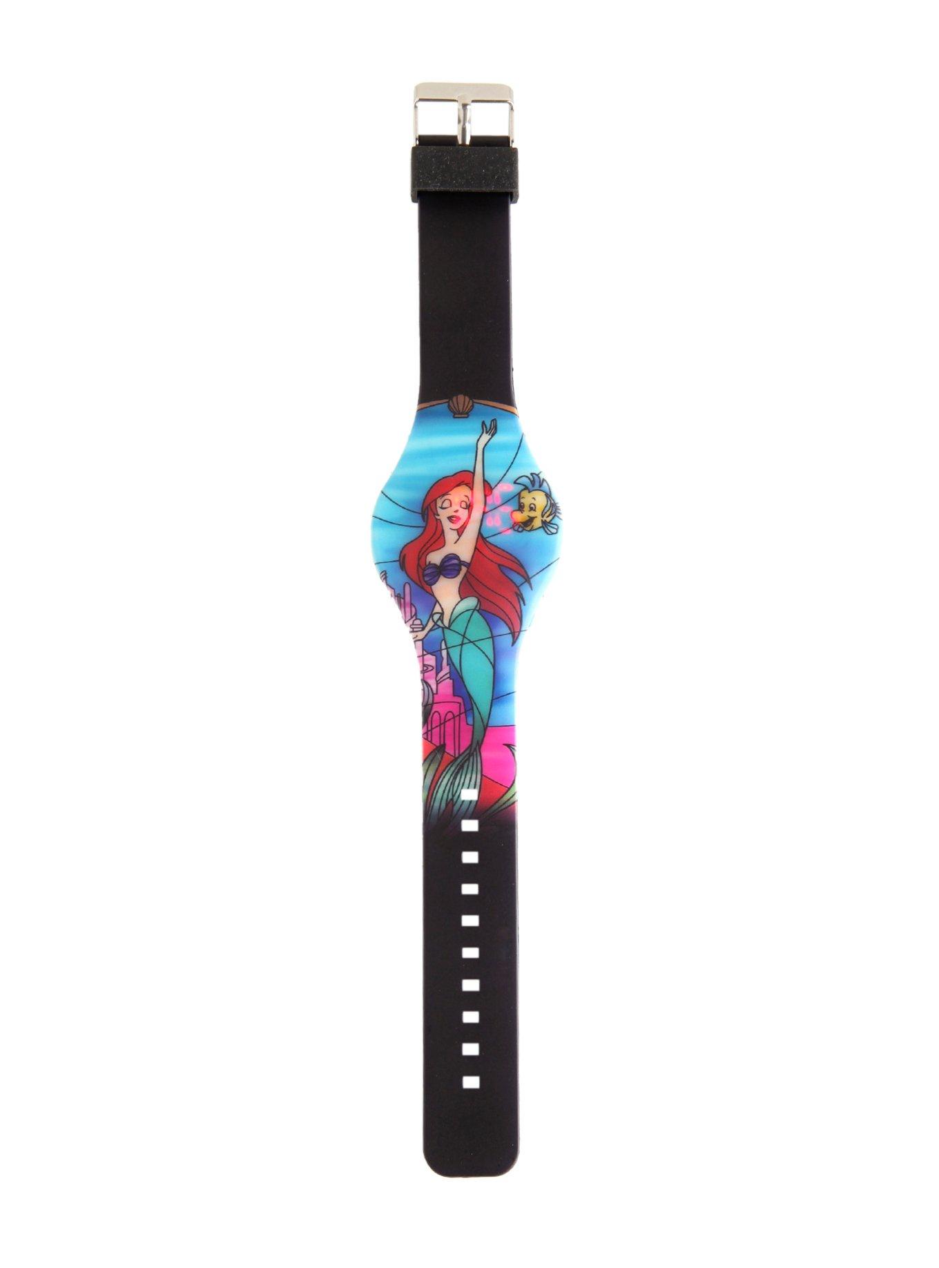 Disney The Little Mermaid Ariel LED Rubber Watch, , alternate