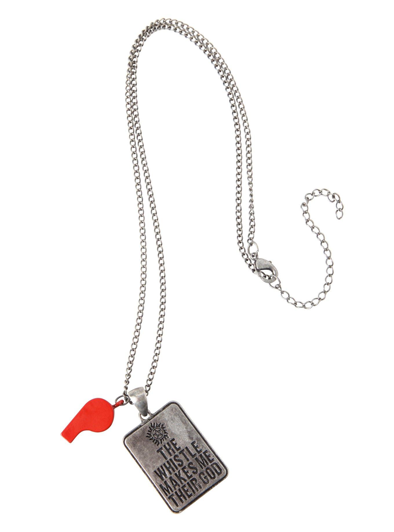 Supernatural Whistle Makes Me Their God Necklace, , alternate