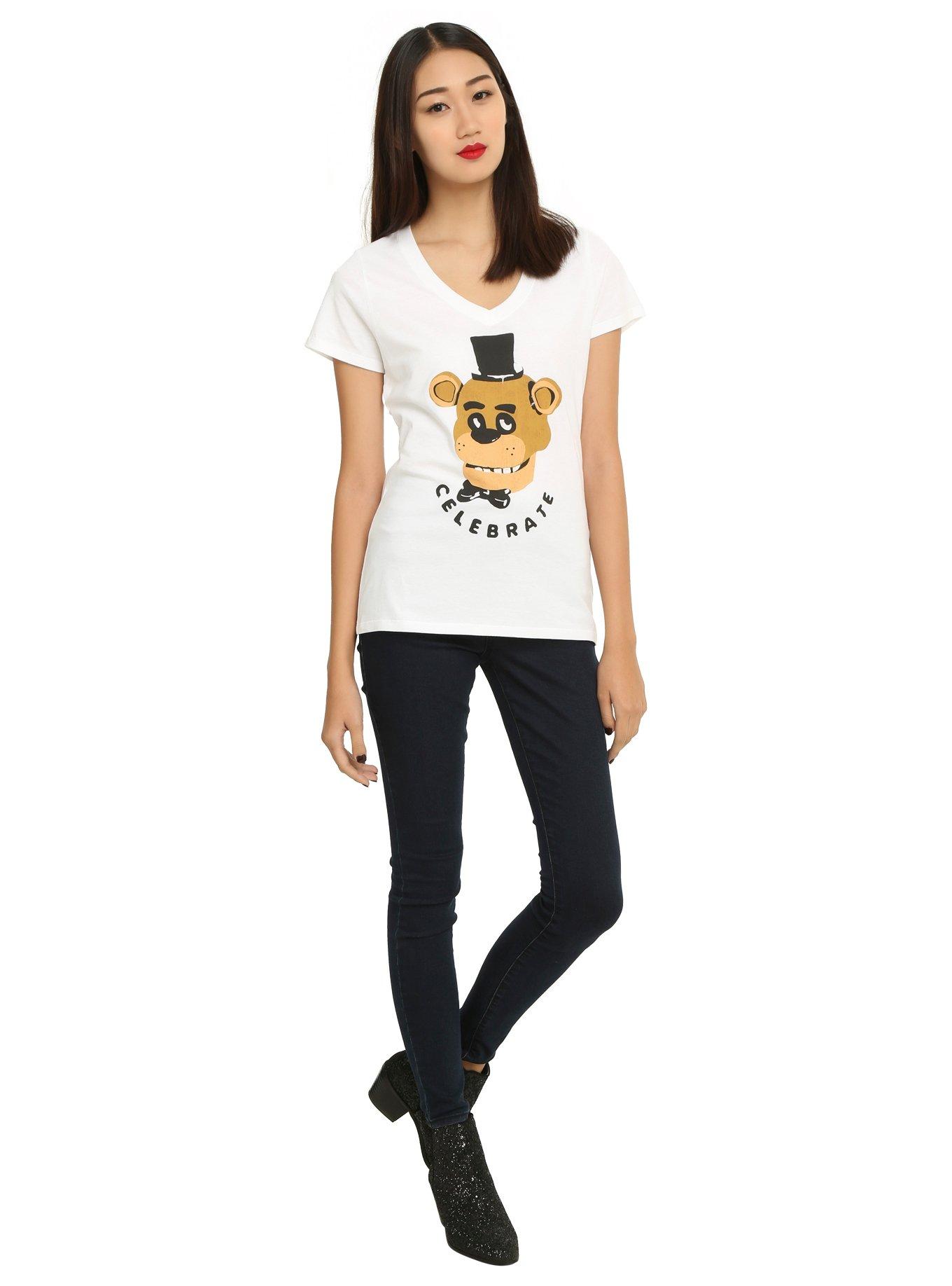 Five Nights At Freddy's Freddy Fazbear Celebrate Girls T-Shirt, , alternate
