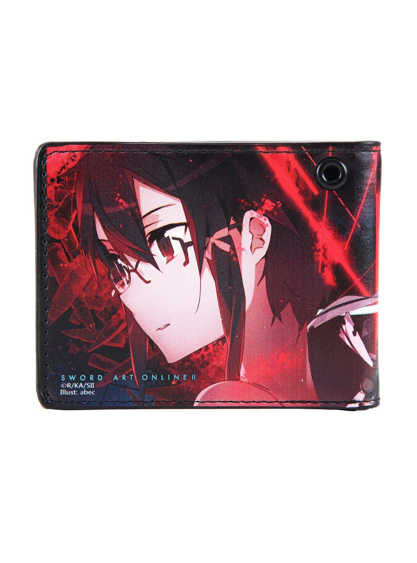 Sword Art Online II Kirito & Sinon Red Bi-Fold Wallet, , alternate