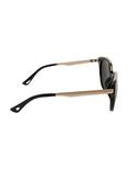 Black Gold Accent Cat Eye With Mirror Lens Sunglasses, , alternate