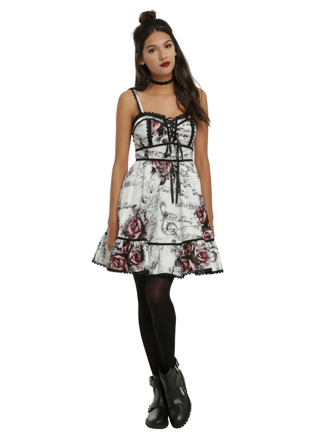 Floral Music Dress, , alternate