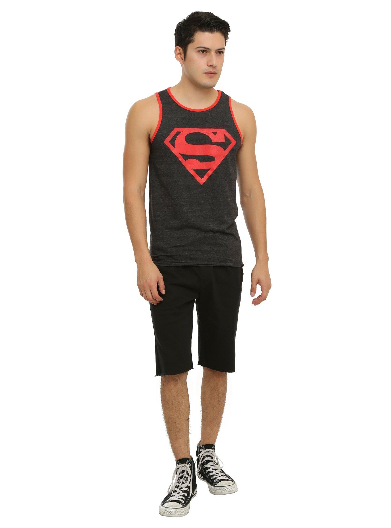 DC Comics Superboy Logo Tank Top, , alternate