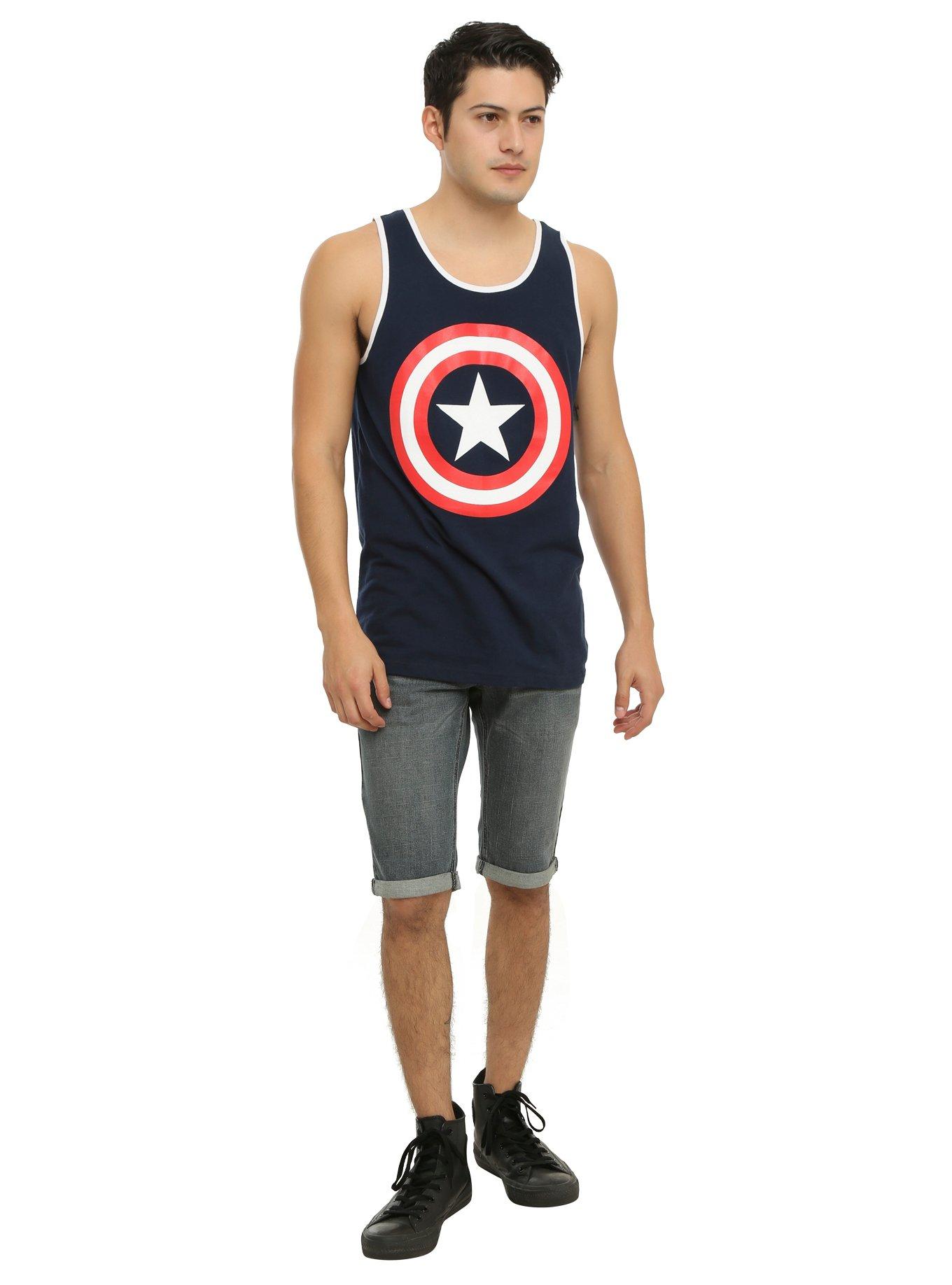 Marvel Captain America Shield Tank Top, , alternate
