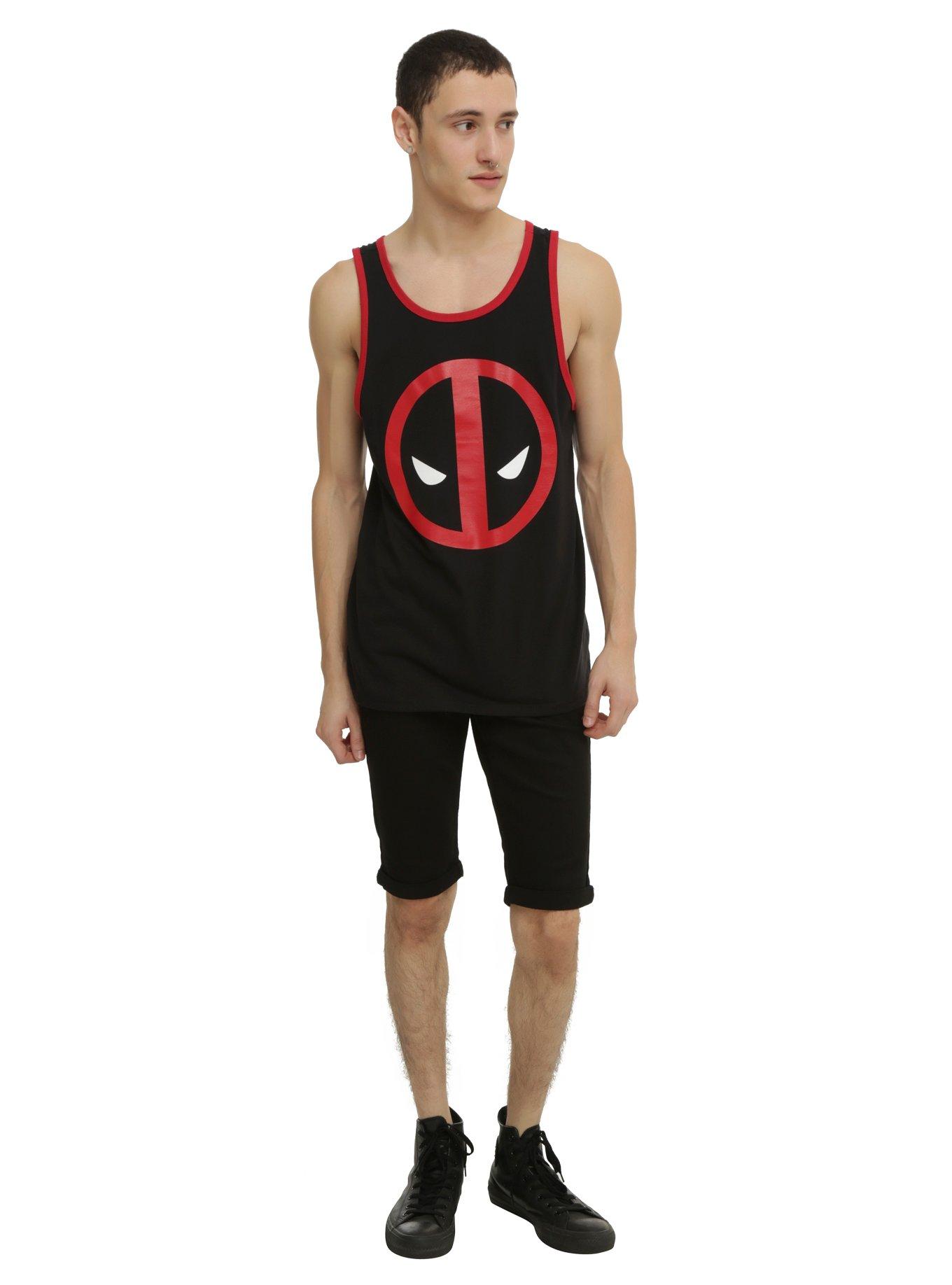 Marvel Deadpool Logo Tank Top, , alternate