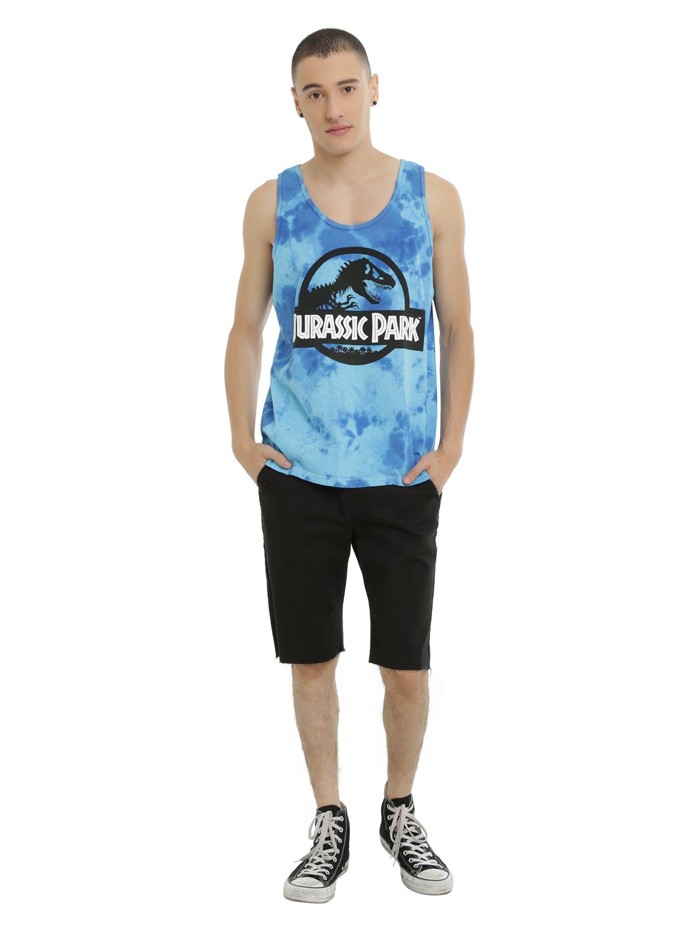 Jurassic Park Tie Dye Logo Tank Top, , alternate