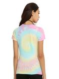 Butterfly Skull Rainbow Tie Dye Girls T-Shirt, , alternate