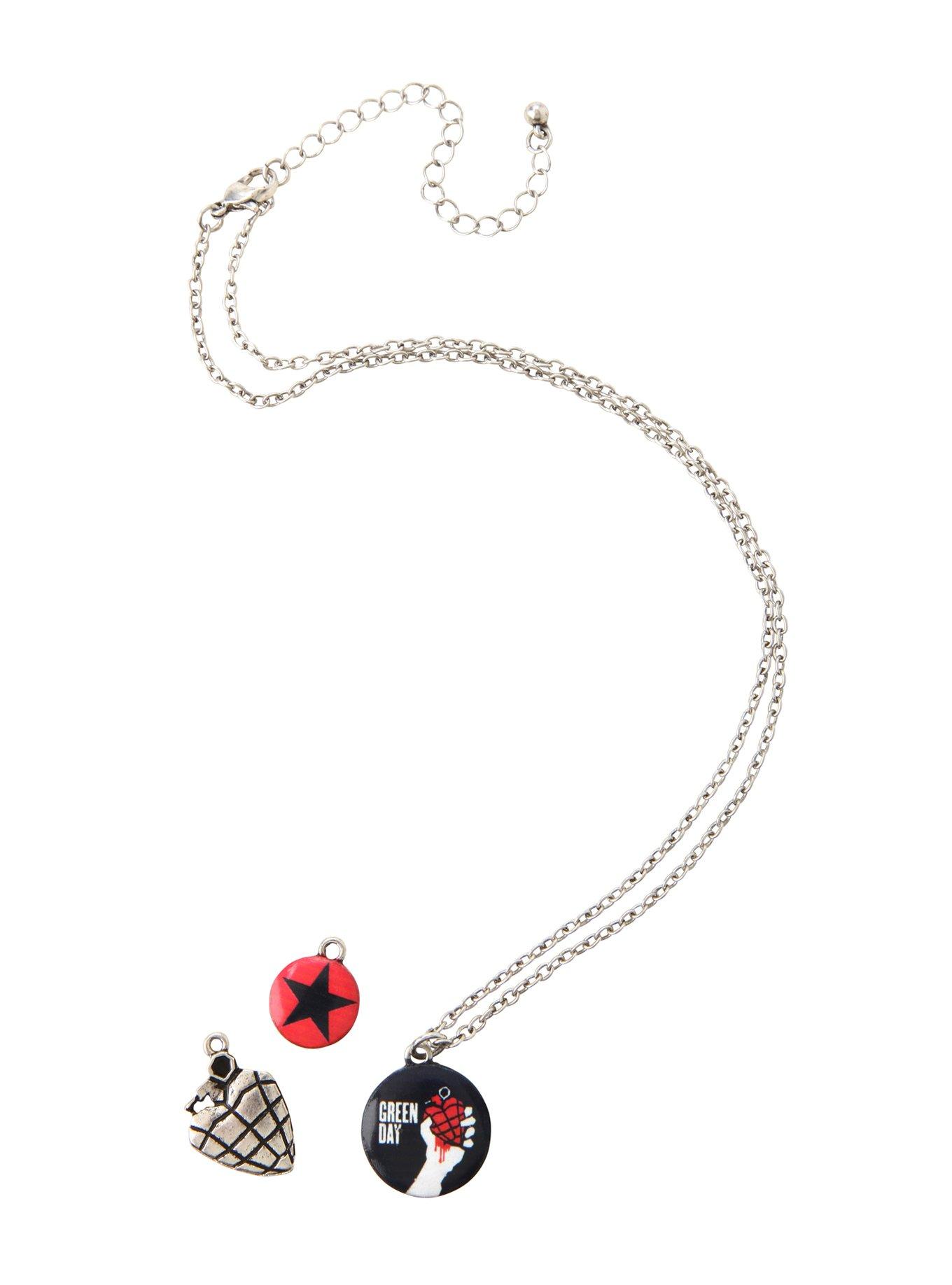 Green Day Interchangeable Charm Necklace, , alternate