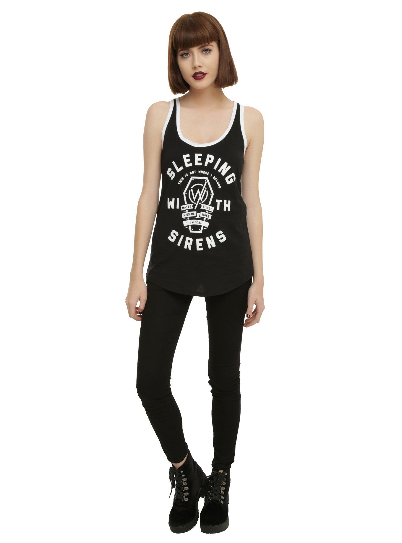 Sleeping With Sirens Coffin Girls Tank Top, , alternate