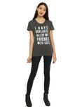 Replaced Friends With Cats Girls T-Shirt, , alternate