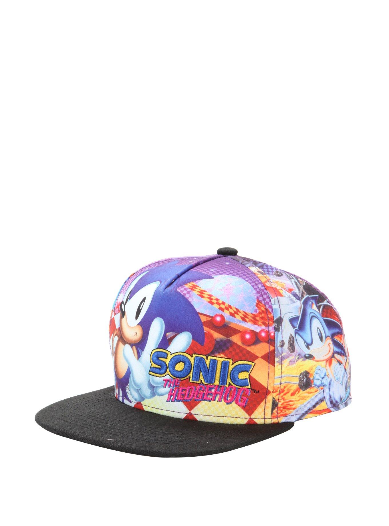 Sonic The Hedgehog Sublimation Snapback Hat, , alternate