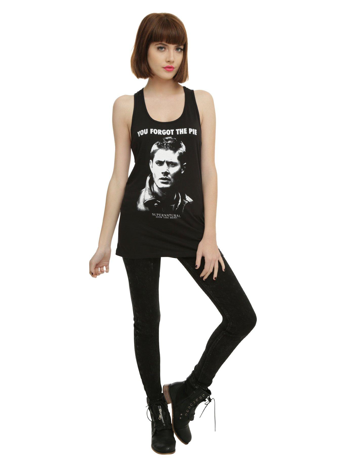 Supernatural Forgot The Pie Dean Girls Tank Top, , alternate
