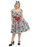 Hell Bunny White Floral Dress Plus Size, , alternate