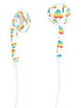 Micase Heart Rainbow Print Earbuds, , alternate