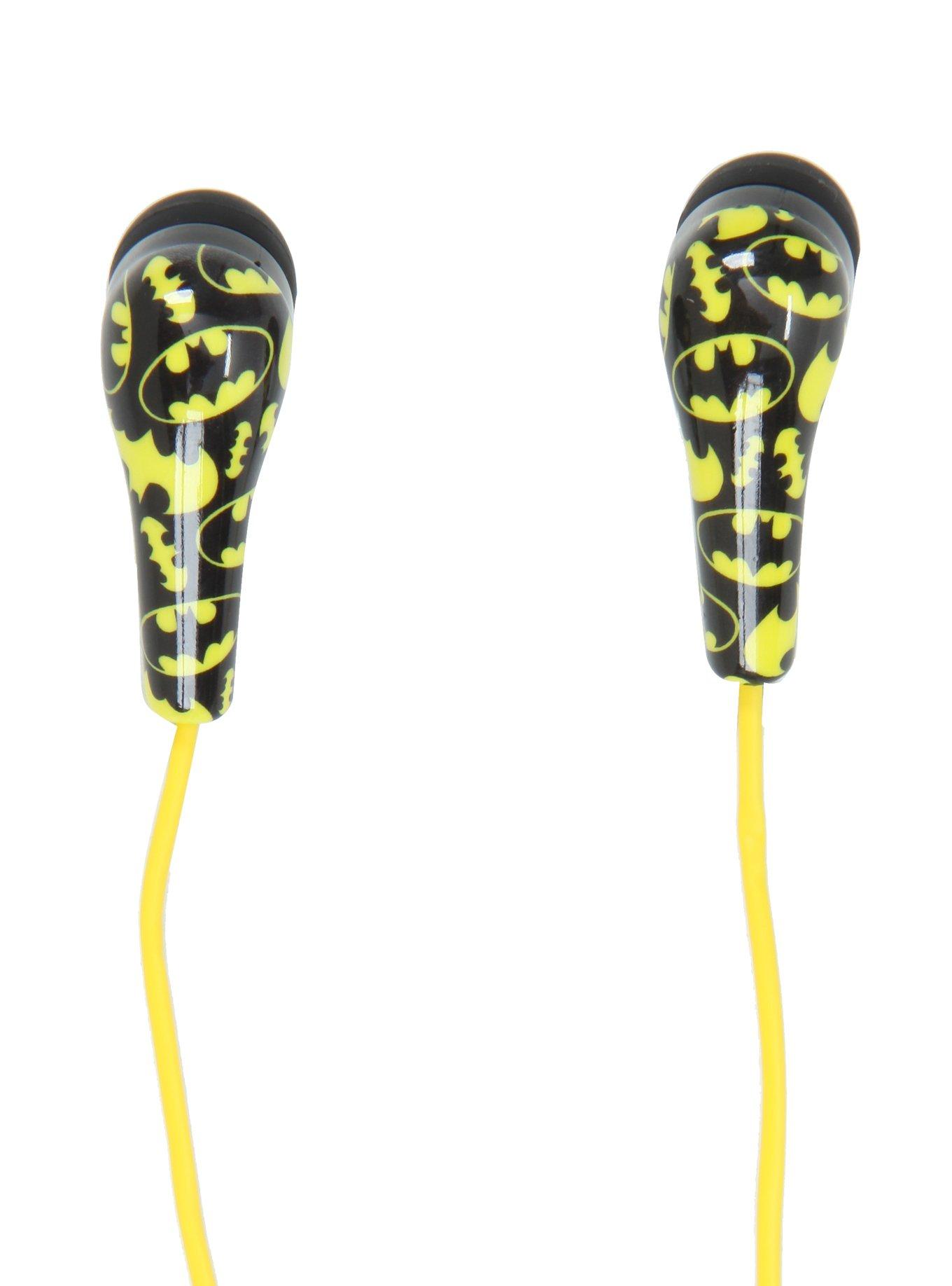 DC Comics Batman Logos Earbuds, , alternate